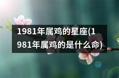 1981年属鸡的星座(1981年属鸡的是什么命)