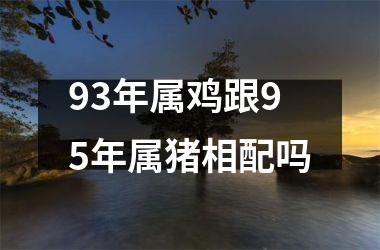 93年属鸡跟95年属猪相配吗
