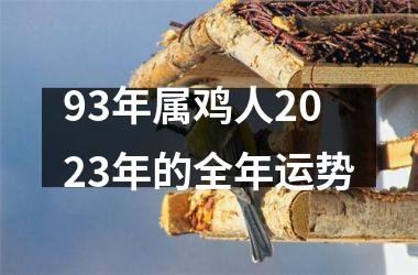 93年属鸡人2025年的全年运势