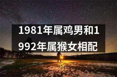 1981年属鸡男和1992年属猴女相配