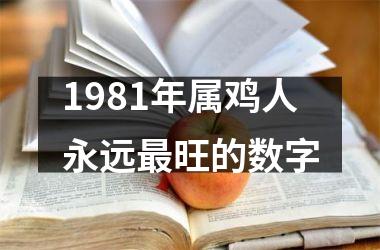 1981年属鸡人永远最旺的数字