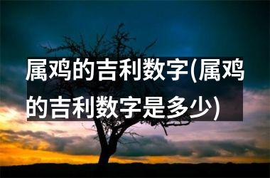 属鸡的吉利数字(属鸡的吉利数字是多少)