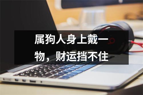 <h3>属狗人身上戴一物，财运挡不住