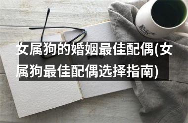 女属狗的婚姻佳配偶(女属狗佳配偶选择指南)