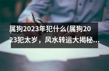<h3>属狗2025年犯什么(属狗2025犯太岁，风水转运大揭秘！)