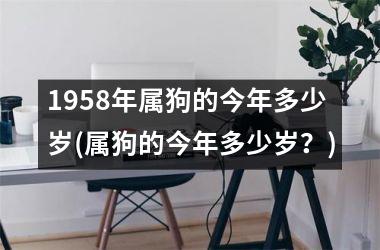 <h3>1958年属狗的今年多少岁(属狗的今年多少岁？)