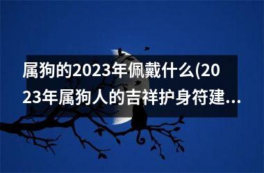 属狗的2025年佩戴什么(2025年属狗人的吉祥护身符建议)
