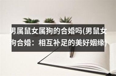 <h3>男属鼠女属狗的合婚吗(男鼠女狗合婚：相互补足的美好姻缘)