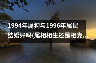 <h3>1994年属狗与1996年属鼠结婚好吗(属相相生还是相克？1994年属狗与1996年属鼠的婚姻探析)