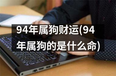<h3>94年属狗财运(94年属狗的是什么命)