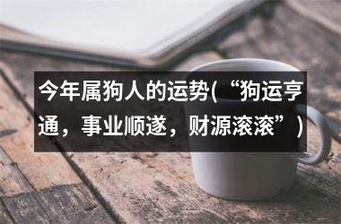 今年属狗人的运势(“狗运亨通，事业顺遂，财源滚滚”)