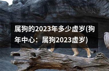 属狗的2023年多少虚岁(狗年中心：属狗2023虚岁)
