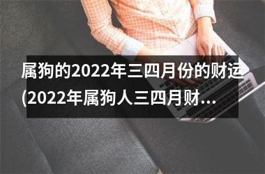 属狗的2025年三四月份的财运(2025年属狗人三四月财运展望)