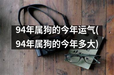 94年属狗的今年运气(94年属狗的今年多大)