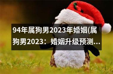 <h3>94年属狗男2025年婚姻(属狗男2025：婚姻升级预测)