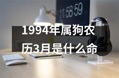 1994年属狗农历3月是什么命