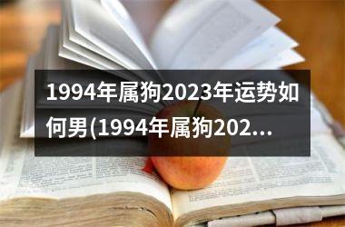 1994年属狗2023年运势如何男(1994年属狗2023年运势如何)