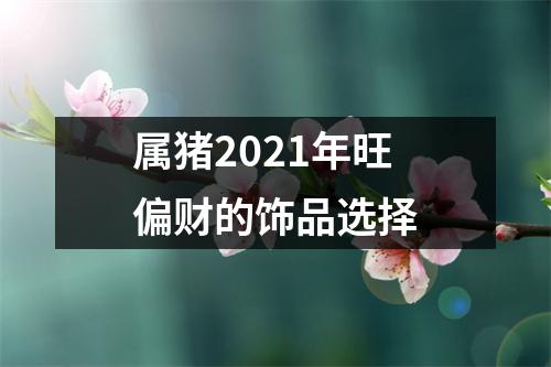 属猪2025年旺偏财的饰品选择