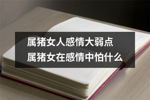 属猪女人感情大弱点属猪女在感情中怕什么