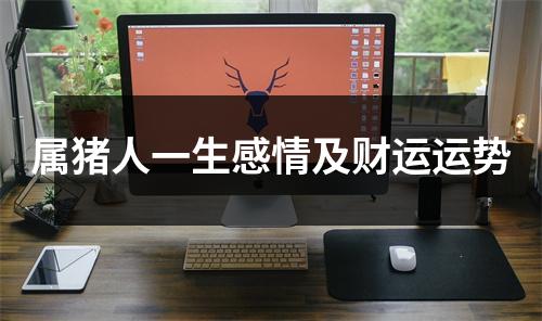 属猪人一生感情及财运运势