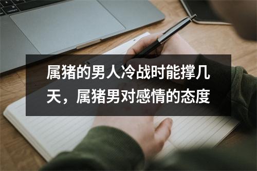属猪的男人冷战时能撑几天，属猪男对感情的态度