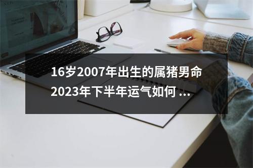 16岁2007年出生的属猪男命2025年下半年运气如何运势详解