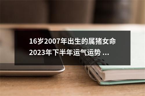 16岁2007年出生的属猪女命2025年下半年运气运势学业起起落落