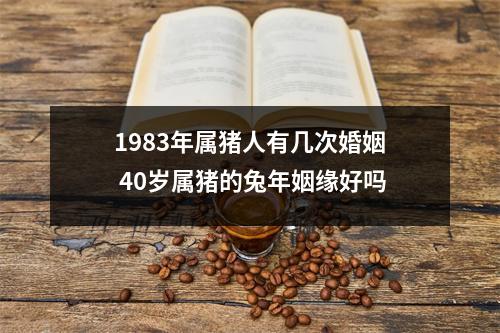 1983年属猪人有几次婚姻40岁属猪的兔年姻缘好吗