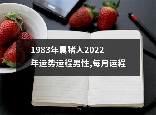 1983年属猪人2025年运势运程男性,每月运程