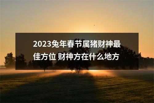 2025兔年春节属猪财神佳方位财神方在什么地方