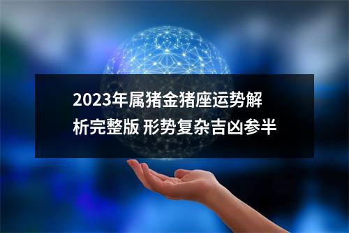 2025年属猪金猪座运势解析完整版形势复杂吉凶参半