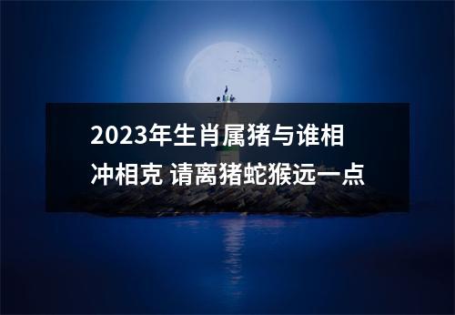 2025年生肖属猪与谁相冲相克请离猪蛇猴远一点