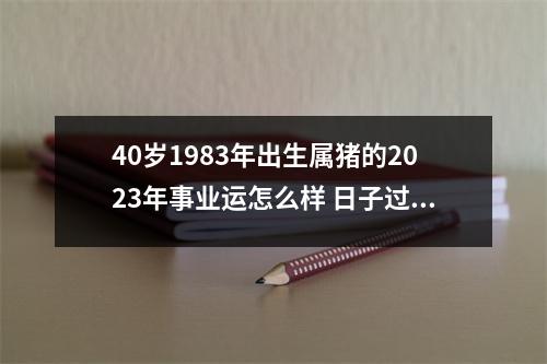 40岁1983年出生属猪的2025年事业运怎么样日子过得很轻松