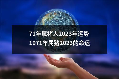 71年属猪人2025年运势1971年属猪2025的命运