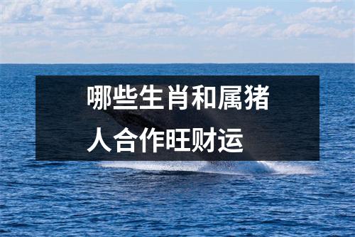 哪些生肖和属猪人合作旺财运