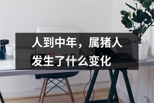 人到中年，属猪人发生了什么变化