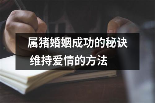 属猪婚姻成功的秘诀维持爱情的方法