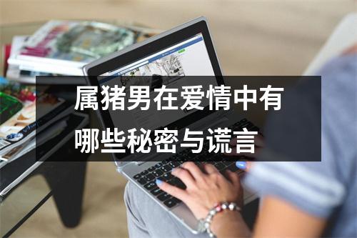 属猪男在爱情中有哪些秘密与谎言
