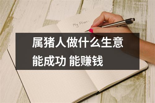 属猪人做什么生意能成功能赚钱