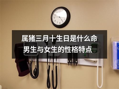 属猪三月十生日是什么命男生与女生的性格特点