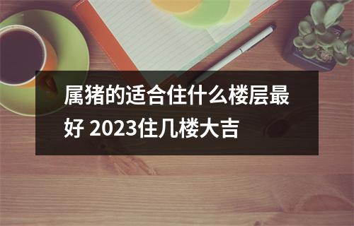 属猪的适合住什么楼层好2025住几楼大吉
