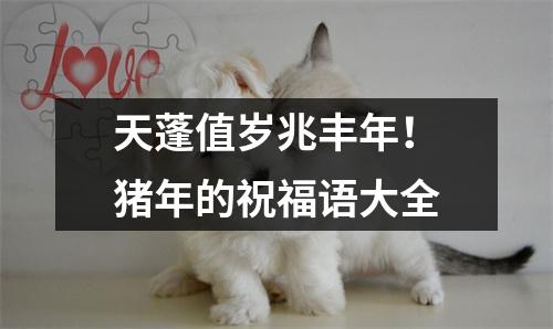 天蓬值岁兆丰年！猪年的祝福语大全