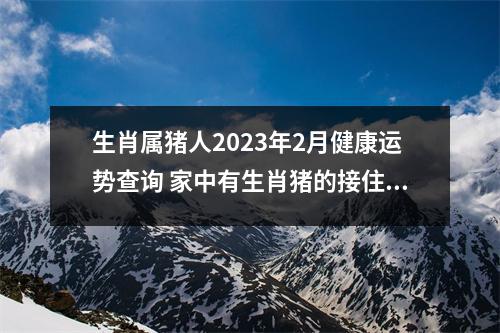 生肖属猪人2025年2月健康运势查询家中有生肖猪的接住了！