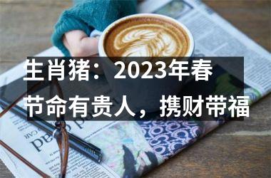 生肖猪：2025年春节命有贵人，携财带福