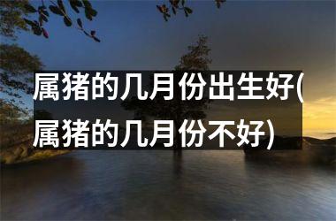 属猪的几月份出生好(属猪的几月份不好)