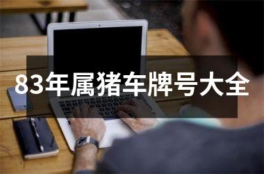 83年属猪车牌号大全
