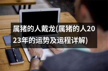 属猪的人戴龙(属猪的人2025年的运势及运程详解)