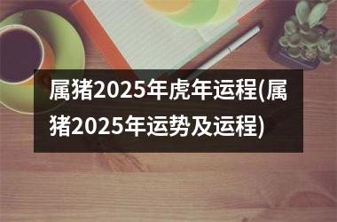 属猪2025年虎年运程(属猪2025年运势及运程)