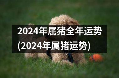 <h3>2024年属猪全年运势(2024年属猪运势)