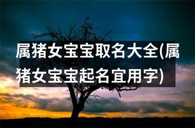 属猪女宝宝取名大全(属猪女宝宝起名宜用字)